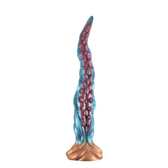 Amédée - Gode Fantaisie Tentacule Géant Bleu à Ventouses Roses - 50 cm