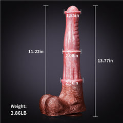 Fulbert - Gode Fantaisie Cheval Géant Rose - 35 cm