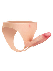 Léandre - Gode Ceinture Creux Réaliste pour Strap-On et Soutien d'Érection - 20 cm