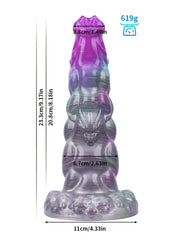 Roland - Gode Fantaisie à Segments XXL Violet - 23 cm