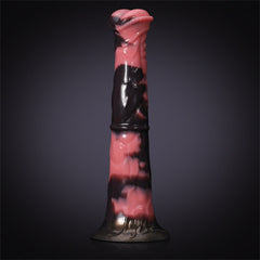 Servan - Gode Fantaisie Cheval XXL Rose et Noir - 30,5 cm