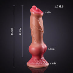 Aldric - Gode Fantaisie Chien à Nœud Bas, Ton Chair - 27 cm