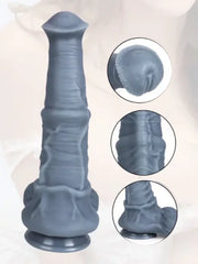 Amaël - Gode Fantaisie Cheval Géant Gris - 34 cm