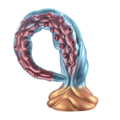 Amédée - Gode Fantaisie Tentacule Géant Bleu à Ventouses Roses - 50 cm