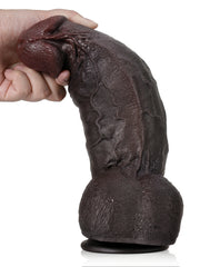 Bastien - Gros Gode Réaliste XL Noir Extra-Épais - 28 cm
