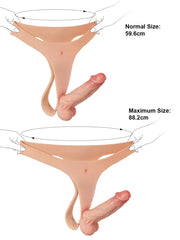 Côme - Gode-Ceinture Réaliste Léger à Sangle Fine - 16 cm