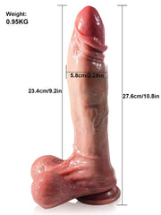 Raphaël - Gode Télescopique Réaliste XL Télécommandé - 27,6 cm