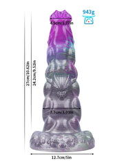 Roland - Gode Fantaisie à Segments XXL Violet - 23 cm