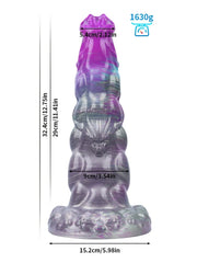 Roland - Gode Fantaisie à Segments XXL Violet - 23 cm
