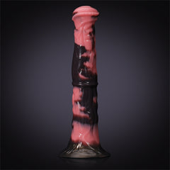 Servan - Gode Fantaisie Cheval XXL Rose et Noir - 30,5 cm