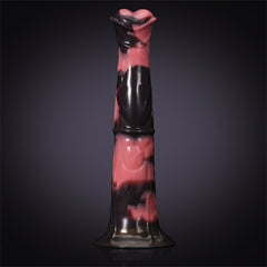 Servan - Gode Fantaisie Cheval XXL Rose et Noir - 30,5 cm