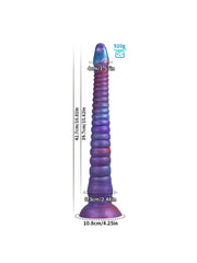 Théodore - Gode Fantaisie Tentacule XXL Bleu - 31,5 cm
