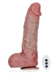 Timéo - Gode Réaliste Vibrant et Télescopique Long - 27,7 cm