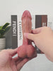 Théo - Gode Réaliste Fin et Court à Testicules Mobiles - 15,8 cm